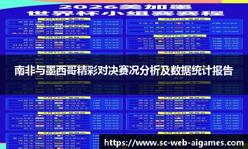 南非与墨西哥精彩对决赛况分析及数据统计报告